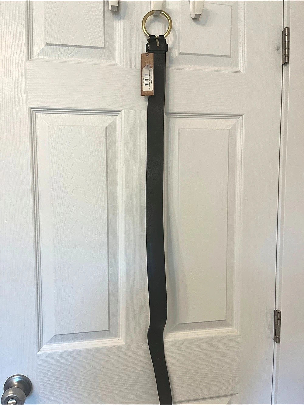Brave Leather Black Ring Buckle Belt